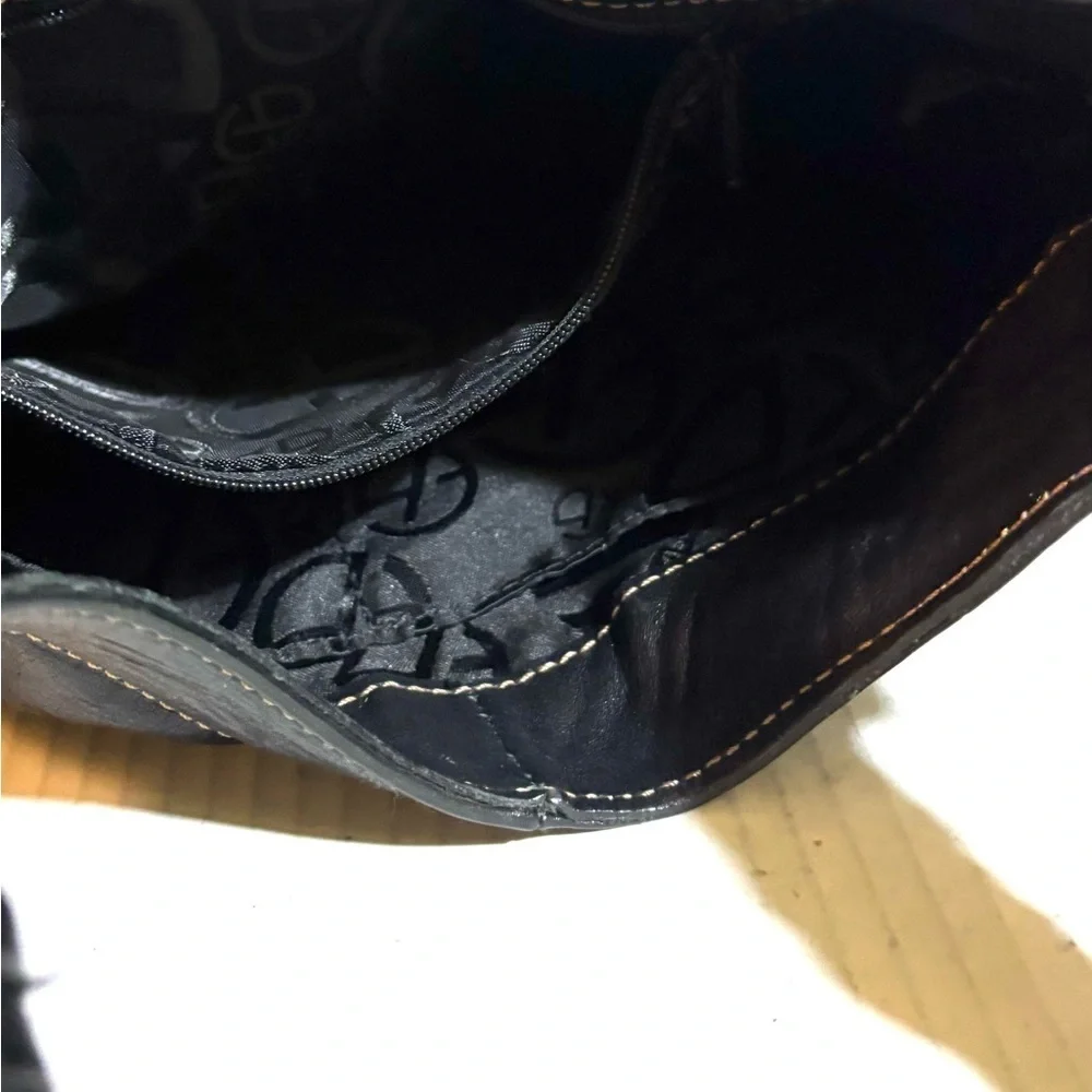 Black Leather Hobo Bag